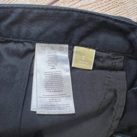 Michael Kors Women's Black Skinny Jeans Size 6 Designer Denim Pants with Zippers - Picture 6 of 10